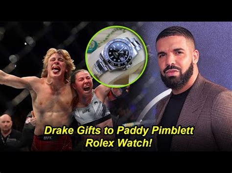 drake buys rolex for paddy pimblett|where to buy drake apparel.